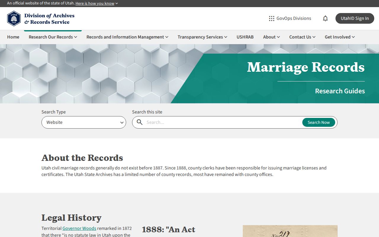 Weber County historical marriage records guide
