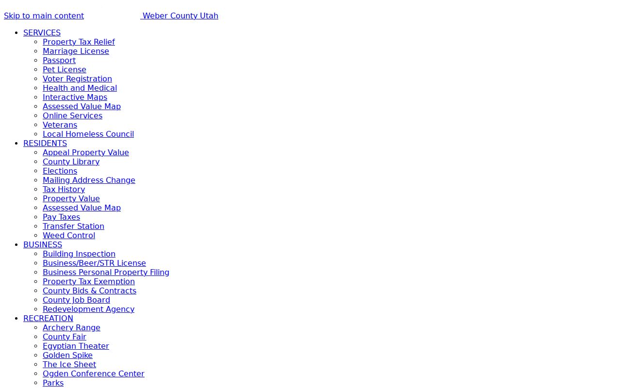 Weber County street directory Recorder FAQ