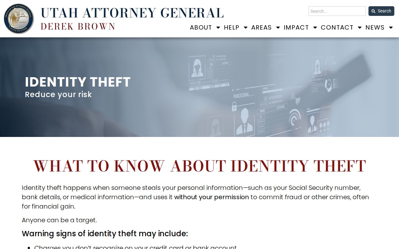 Weber County identity theft guidance