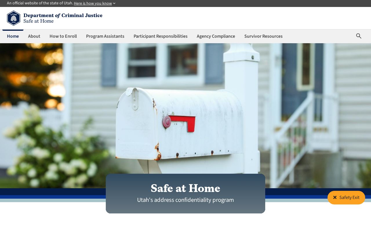 Weber County residents directory Safe at Home privacy resource