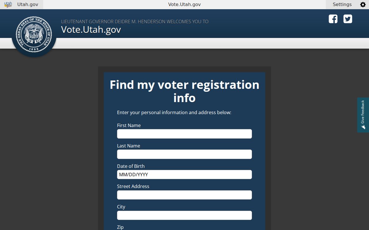Weber County resident lookup Utah voter search